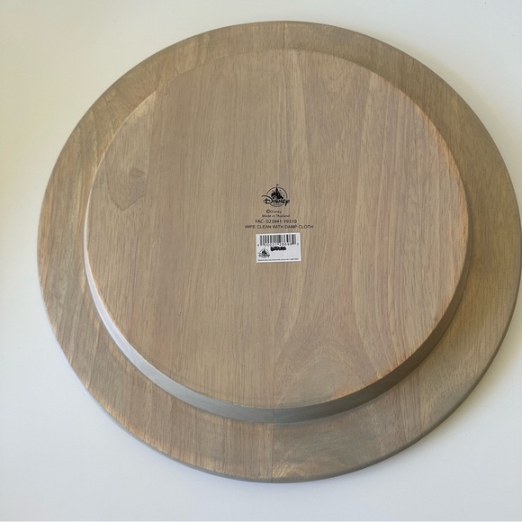 Disney Parks Mickey Mouse Wooden Charger Plate Disney Homestead - Picture 3 of 7